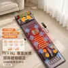 Colchoneta de Masaje Multifuncional de Cuerpo Completo con Amasado y Calentamiento para Hombros, Cuello, Cintura y Espalda con Airbags en la Cintura y Cojín de Silla de Moxibustión para Fisioterapia