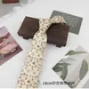 Nova Gravata Estampada Tendência 8cm, Gravata Casual Retro Amarrada à Mão com Estampa, Gravata Divertida com Estampa de Animal para Ternos