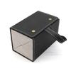 Caja de Almacenamiento para Joyería y Gafas, Caja de Regalo con Múltiples Compartimentos, Estuche Hecho a Mano de Cuero PU Texturizado Pequeño para Gafas de Sol
