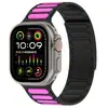 Adecuado para Correa de Reloj Apple iWatch S10 Acolchada con Raya Magnética de Silicona, Compatible con Todas las Generaciones de 1 a 9 y Se