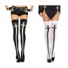 Medias Sexys de Tubo Largo para Halloween cosplay Medias de Tubo Largo de Monja Medias con Cruz de Enfermera