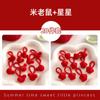 Banda de goma para niños Niña Trenza Accesorios para el cabello de Año Nuevo que no dañan el cabello Cuerda elástica para el cabello Anillo para el cabello de pulgar rojo para bebé
