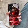 Adequado para Capa de Celular Samsung S26Ultra A90 Vidro Temperado A16 Cereja Capa Protetora A07 Rosa A17 Capa Rígida