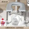Cadeira de Vaso Sanitário Móvel Dobrável Cinza para Idosos, Cadeira de Vaso Sanitário Portátil para Mulheres Grávidas, Assento de Vaso Sanitário Simples, Banquinho de Vaso Sanitário de Aço Inoxidável