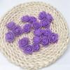 Rosa de espuma de PE de simulación de 3,5 cm, decoración de mano, flor falsa, caja de dulces para boda, corona, material al por mayor