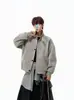 Chaqueta roja tie-dye retro americana, para hombre, otoño/invierno, de alta gama, elegante y de corte limpio, chaqueta de vuelo para motocicleta