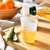 Juego de taza medidora de silicona transfronteriza, taza de leche suave con doble escala visual, resistente a altas temperaturas, taza medidora para hornear, juego de tres piezas
