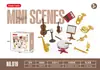 Juguetes de casa de juegos de mini muebles transfronterizos, escena en miniatura, cocina pequeña, casa de muñecas, sala de estar, decoración de escritorio, modelo