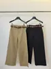 Treze LinhasKAPOKSlimming de Alta QualidadeVersátilFluidoPerna RetaCasual Calça (com cinto) 63018