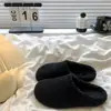 Meias Pantufas Fechadas de Pelúcia para Mulheres, Novo Outono e Inverno 2026, Sola Grossa Confortáveis Versáteis Pantufas de Algodão Birkenstock de Pelúcia