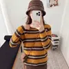 Suéter de punto calado con cuello redondo para mujer, nuevo estilo primavera y otoño 2026, holgado y casual, versátil, de manga larga, fino, top básico