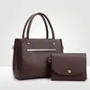 Conjunto de Bolsas Mãe e Filho Cor Sólida Luxo Leve Grande Capacidade Bolsa de Mão para o Dia a Dia Textura Simples Versátil Transversal Bolsa Quadrada Pequena