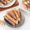Snacks para Mascotas al por Mayor del Fabricante: Carne Seca de Pollo y Pato, Tiras de Carne, Palitos para Masticar, Palitos de Leche, Huesos de Leche Cortados, Paquetes Pequeños, Varios Tamaños