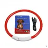 Suministros para Mascotas Collar LED para Perro Iluminado Collar con Carga USB Collar Luminoso para Perros Teddy Tamaño Grande, Mediano y Pequeño