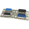Conector de Porta Serial DB9 Fêmea Macho de 9 Pinos Tipo Solda Porta Serial COM RS232 Plug de Nove Pinos DB15/25/37