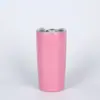 Copo Térmico de Aço Inoxidável 304 Transfronteiriço 20oz Copo de Carro Spray Copo com Canudo de Cerveja Padrão Personalizado Logo Atacado