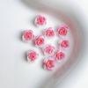 Flor rosa luminosa joyería para uñas mixta resina tridimensional diy hojas a juego hada francés uso material para uñas