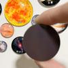 Imanes de Refrigerador Tridimensionales del Sistema Solar de Cristal Ocho Planetas Transfronterizos Adornos de Cristal Cristales de Vidrio Magnéticos Ayudas Didácticas de Astronomía