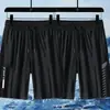 Pantalones Casuales de Seda Helada de Talla Grande para Hombre, Pantalones de Aire Acondicionado Sueltos de Secado Rápido para Verano, Pantalones Cortos Deportivos, Pantalones Cortos Finos Transpirables