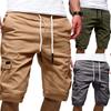 Pantalones cortos nuevos para hombre de comercio exterior transfronterizo, sencillos, casuales, holgados, con múltiples bolsillos