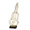 Adornos Musicales de Hierro Dorado Estilo Nórdico, Decoraciones Modernas Minimalistas para el Hogar, Muebles de Alta Gama para Estudios y Salas de Exhibición
