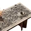 Mantel y Salvamanteles de Mesa de Comedor Estilo Vintage de Lujo Ligero y de Gama Alta, Impermeable, Resistente al Aceite, Resistente al Calor, Resistente a Altas Temperaturas, Protector Lavable para Mesa de Centro