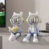 Figura popular de astronauta para oficina, estudio, escritorio y decoración del hogar, artesanía de resina de astronauta