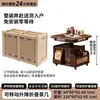 Mesa de Centro Móvil de Madera Maciza, Multifuncional, Altura Ajustable, Mesa Auxiliar Plegable, Estilo Vintage, Mesa de Té y Mesa de Comedor de Doble Propósito para Uso en el Hogar
