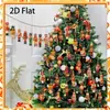 Plano 2D 24 Peças Soldado Quebra-Nozes de Madeira Decoração de Natal Interna Externa Varanda Decoração de Parede Pingente