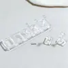 Unhas Postiças Não Magnéticas, Efeito Olho de Gato, Alta Transparência, Base Grossa de Acrílico para Treino Estilo Japonês, Unhas Postiças Usáveis Atacado