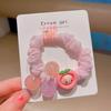 Liga de Goma de Dibujos Animados para Niña Anillo para el Cabello de Bola para Niña Verano Liga de Goma Elástica Cuerda para la Cabeza para Niños de Alta Elasticidad