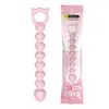 Cuentas de Amor Secreto Plug Anal de Gelatina para Principiantes Herramienta para Apertura Anal de Principiante Juguete Anal Relajante para el Placer Adulto de las Mujeres