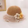Sombrero Protector Solar para Bebé Sombrero Infantil Sombrero de Paja con Visera de Sol de Verano Sombrero de Sol para Exteriores Sombrero de Playa Sombrero de Paja para Niña