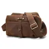 Bolso de Hombro Vintage de Cuero Genuino Transfronterizo, Bolso Mensajero Versátil para el Trabajo, Bolso Cruzado, Bolso Mensajero de Cuero