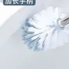 Cepillo para Inodoro de Mango Largo para Baño, Cerdas Suaves, Duradero, Limpieza en Todos los Ángulos, Engrosado, Estilo Japonés, Modelo Largo