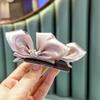 Tienda de fábrica nuevos accesorios para el cabello para niños al por mayor aleación Corona orejas lazo par de clips para bebé pasador de pelo