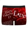 Roupa Íntima 3D com Estampa Digital para o Dia dos Namorados Transfronteiriça Novo Produto Presente de Ano Novo Dia dos Namorados Roupa Íntima Masculina Boxer Briefs Fábrica
