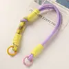Pulsera de Cuerda Personalizada de Moda, Cuerda de Muñeca, Cuerda de Nailon Colorida, Cadena para Teléfono Móvil, Llavero, Accesorios Colgantes de Muñeca para Bolsos de Moda