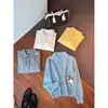 SUSAN2026 Moda Outono Estilo Gentil Versátil Caimento Solto Emagrecimento Rejuvenescedor Gola Manga Longa Suéter Quente 6315s