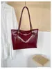 Bolsa Feminina Lisa Colorida Retrô para o Dia a Dia Personalidade Moda Casual Bolsa Feminina Bolsa Tote Tendência Feminina Bolsa de Ombro de Grande Capacidade