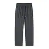 Pantalones Casuales Rectos de Color Sólido Versátiles de Seda de Hielo Nuevos para Primavera y Verano, Delgados, Adelgazantes, Frescos, Frescos, Deportivos para Jóvenes Hombres