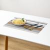 Estilo europeu sem gosto proteção ambiental fresco pvc à prova d'água isolamento tapete de mesa tapete de mesa porta-copos tapete de mesa