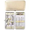 Conjunto de Cortadores de Unha de Aço Inoxidável, Conjunto Completo com 12 Peças, Ferramentas de Manicure e Beleza, Kit de Beleza, Cortadores de Unha, Conjunto de Tesouras de Unha