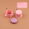 Moldes criativos de pirulito da série geométrica, apresentando designs hexagonais e em formato de coração, para artesanato DIY com pasta americana e confeitaria criativa