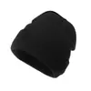 Gorro de Tricô Cor Pura Estilo Casual para Homens e Mulheres, Versátil Outono e Inverno Adulto Cor Doce Quente Pulôver Lã