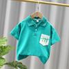 Conjunto de Camisa Polo de Verano para Niños 2026 Nuevo Elegante Atuendo de Verano para Bebé Ropa Fresca de Manga Corta Estilo Coreano Infantil Moderna
