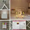 Placa de desenho acrílica transparente apagável DIY transfronteiriça com luz LED, quadro de mensagens, quadro de escrita, brinquedo de desenho