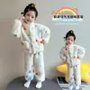 Pijama de otoño e invierno para niños, conjunto de franela para niñas, nueva colección de invierno 2026, ropa de estar con capucha de vellón de coral para bebé