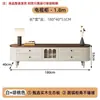 Novo rack de TV estilo chinês, rack de TV simples estilo meados do século, móveis domésticos retrô franceses em madeira maciça, conjunto de duas peças com armário lateral