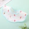 Babero Impermeable de Pétalo para Bebé Babero Impermeable para Bebé Recién Nacido para Vómito Toalla para Saliva para Niños Borde Redondeado